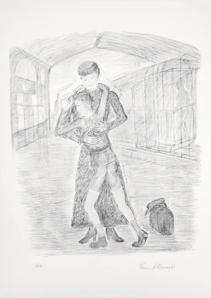 Lithograph Klossowski - Mère et fils