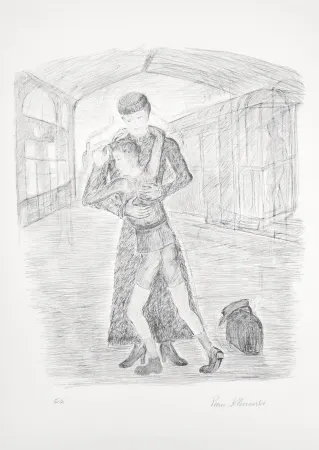 Lithograph Klossowski - Mère et fils