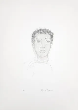 Lithograph Klossowski - Portrait de garçon