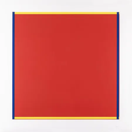 Screenprint Knoebel - Rot, Gelb, Weiss, Blau 04