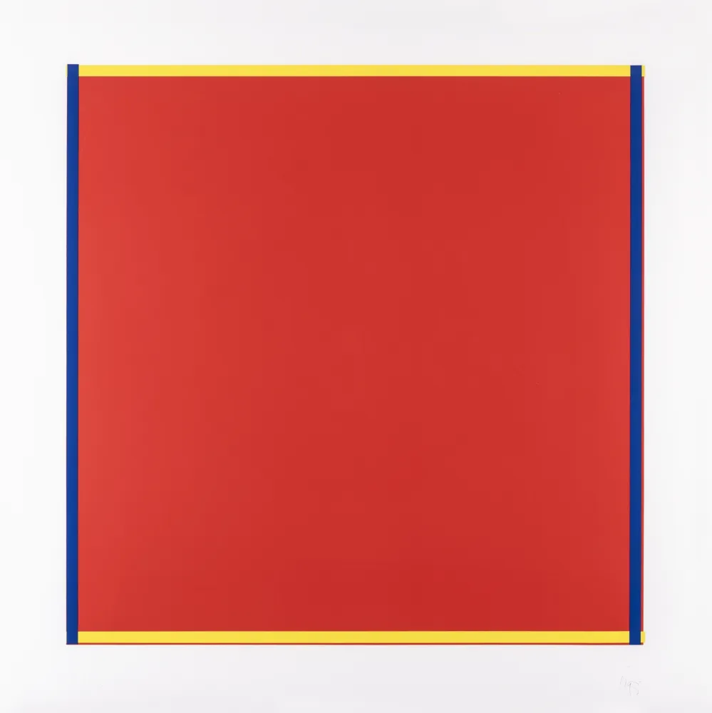 Screenprint Knoebel - Rot, Gelb, Weiss, Blau 04
