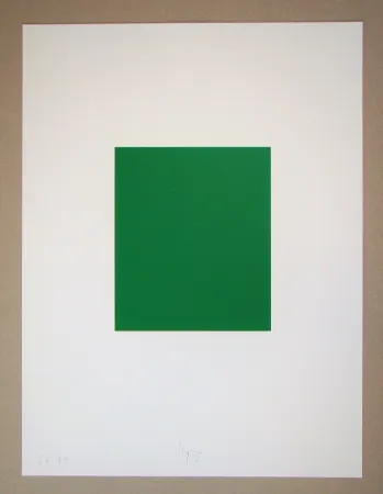 Screenprint Knoebel - Rot Gelb Weiss Blau