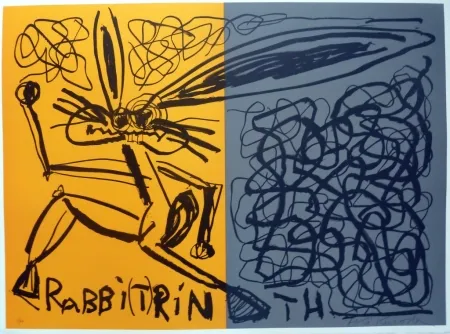 Lithograph Kuroda - Cosmorabbit