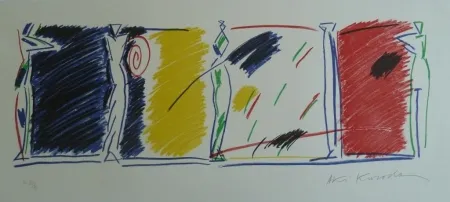 Lithograph Kuroda - East/West