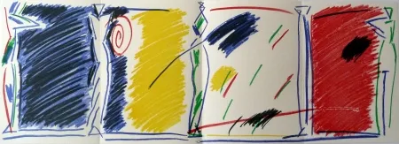 Lithograph Kuroda - East/West Pentures i diuixos