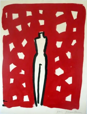 Lithograph Kuroda - Sans Titre