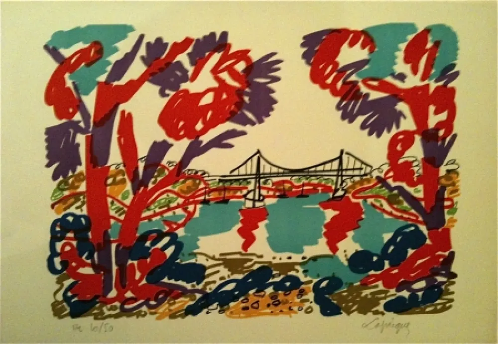 Lithograph Lapicque - Sans titre