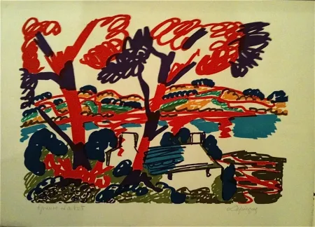 Lithograph Lapicque - Sans titre