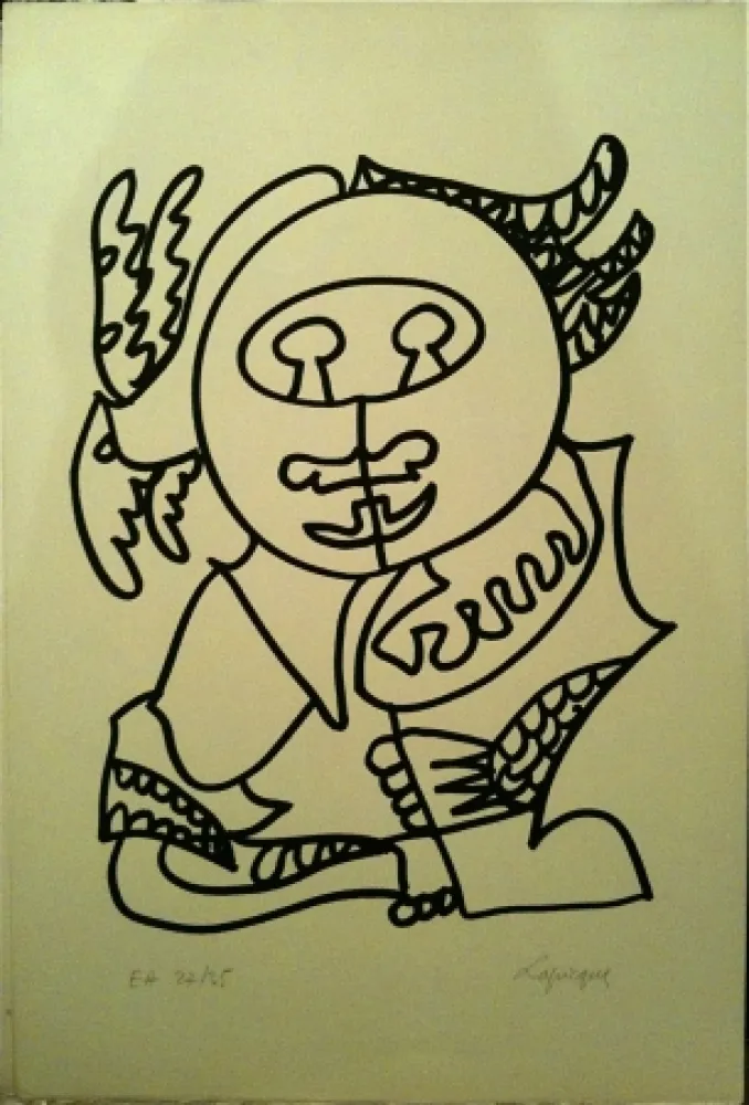 Lithograph Lapicque - Sans titre