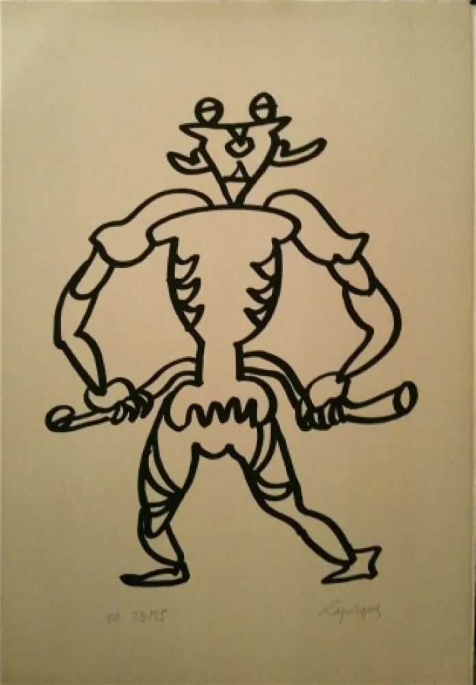 Lithograph Lapicque - Sans titre