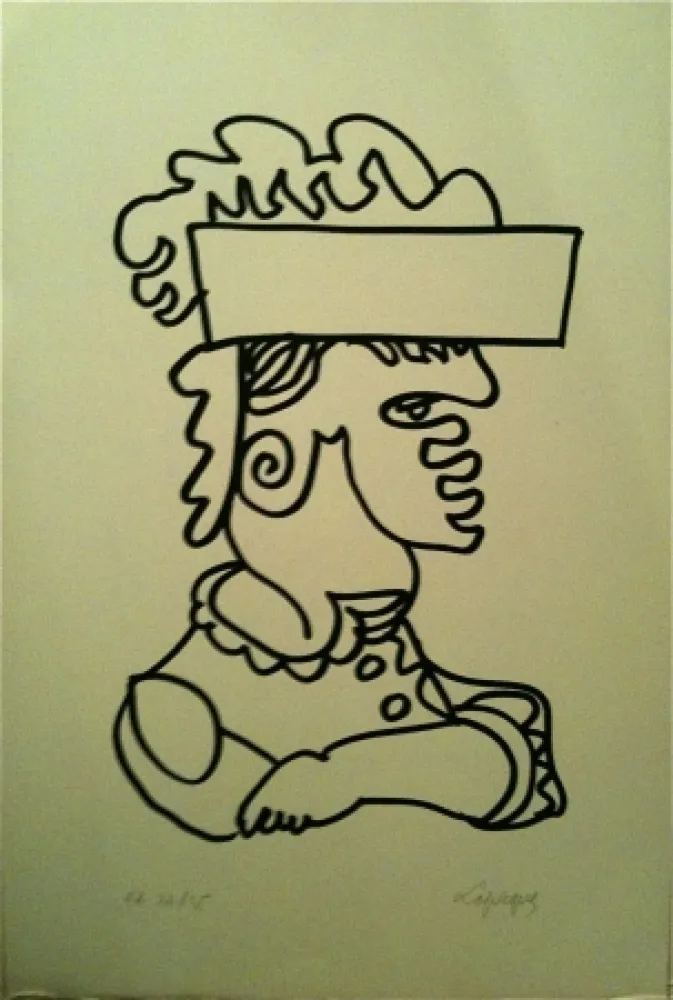 Lithograph Lapicque - Sans titre