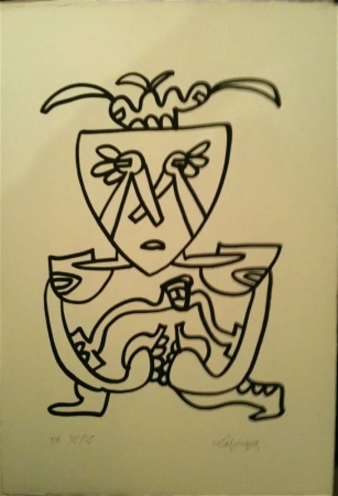 Lithograph Lapicque - Sans titre