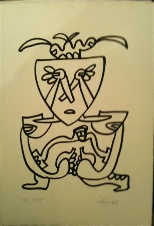 Lithograph Lapicque - Sans titre