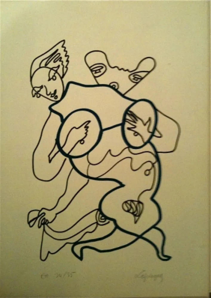 Lithograph Lapicque - Sans titre