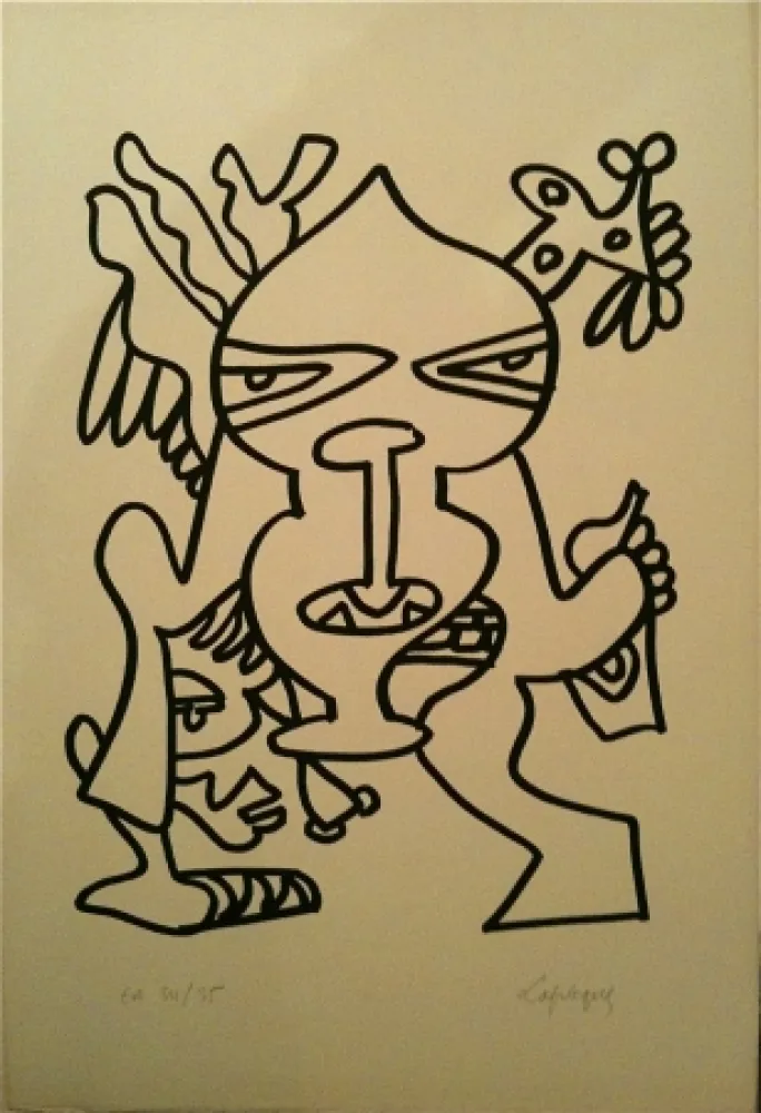 Lithograph Lapicque - Sans titre