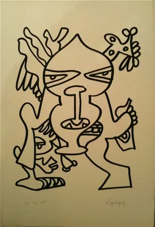 Lithograph Lapicque - Sans titre