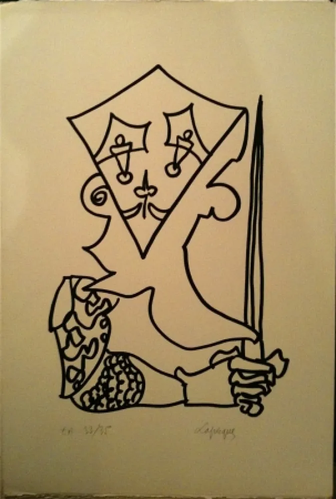 Lithograph Lapicque - Sans titre