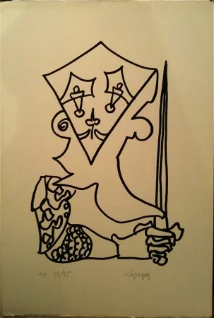 Lithograph Lapicque - Sans titre