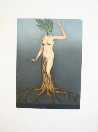 Etching And Aquatint Laventhol - Composition 3