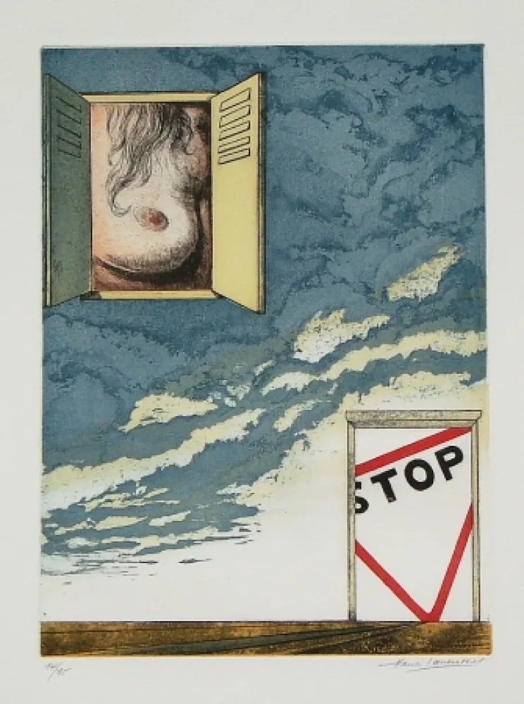 Etching And Aquatint Laventhol - Le miroir aux alouettes