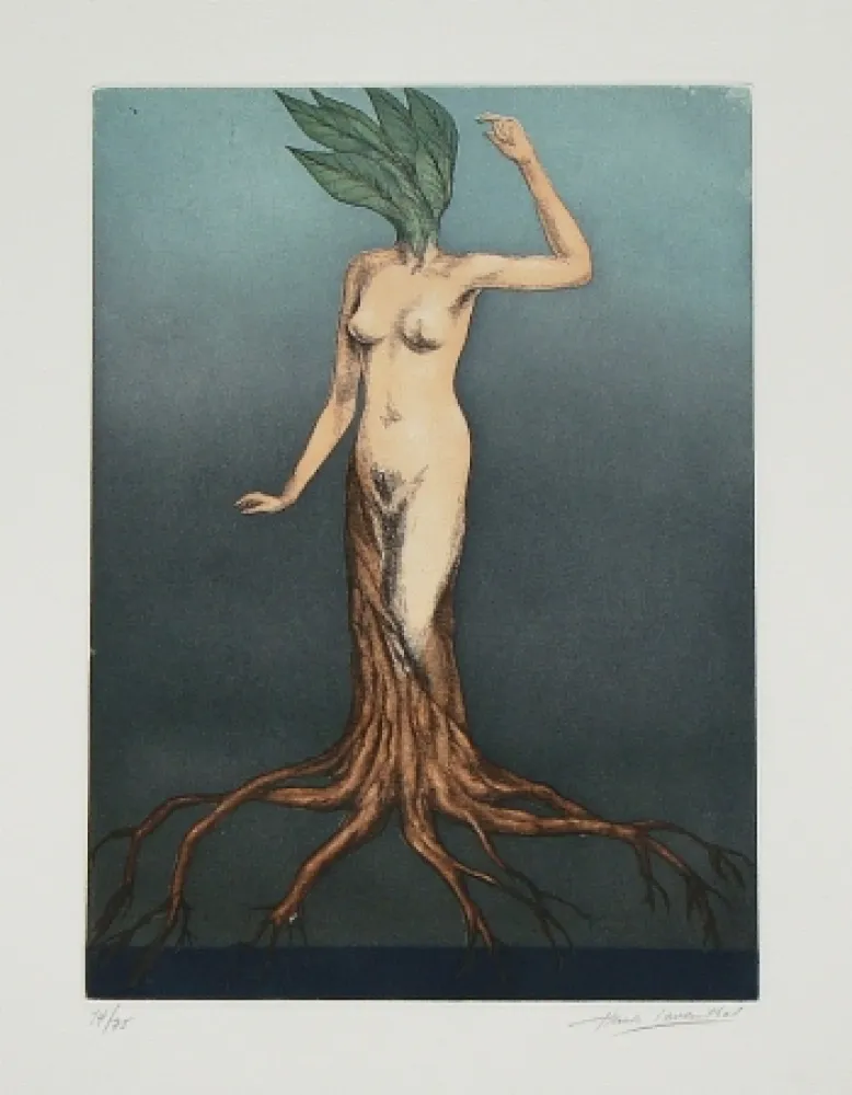 Etching And Aquatint Laventhol - Le miroir aux alouettes