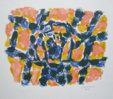 Lithograph Le Moal - Composition