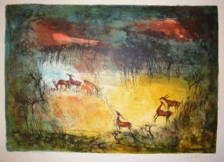 Lithograph Lebadang - Clariere