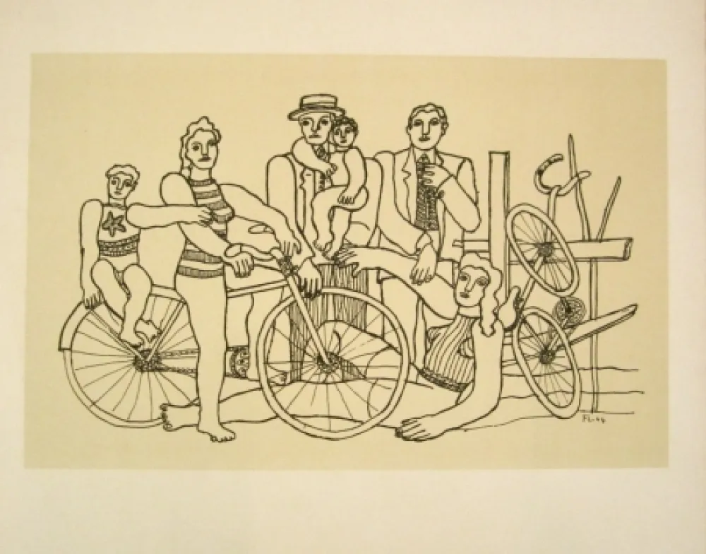 Lithograph Leger - La belle équipe