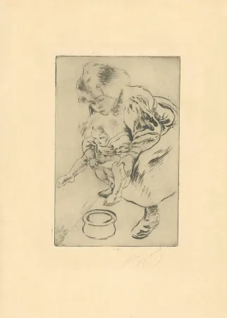 Etching And Aquatint Legrand - La grande sœur / The Big Sister