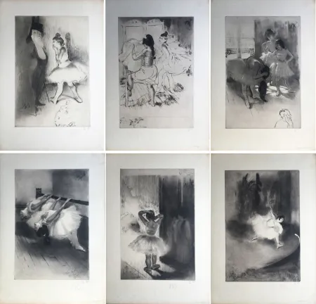 Etching And Aquatint Legrand - LA PETITE CLASSE (Album complet du tirage à 30 ex. avec remarques) 1908.