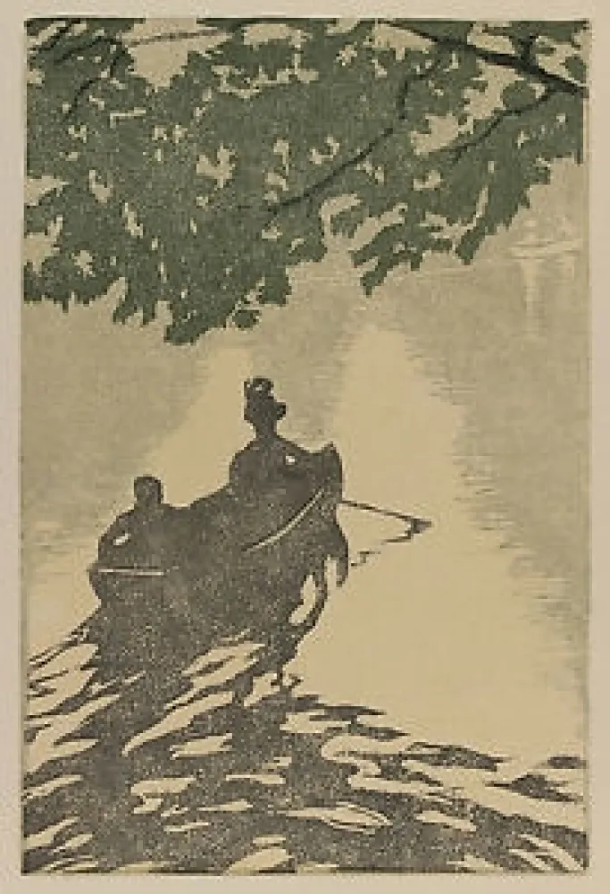 Woodcut Leonard - Am neuen See