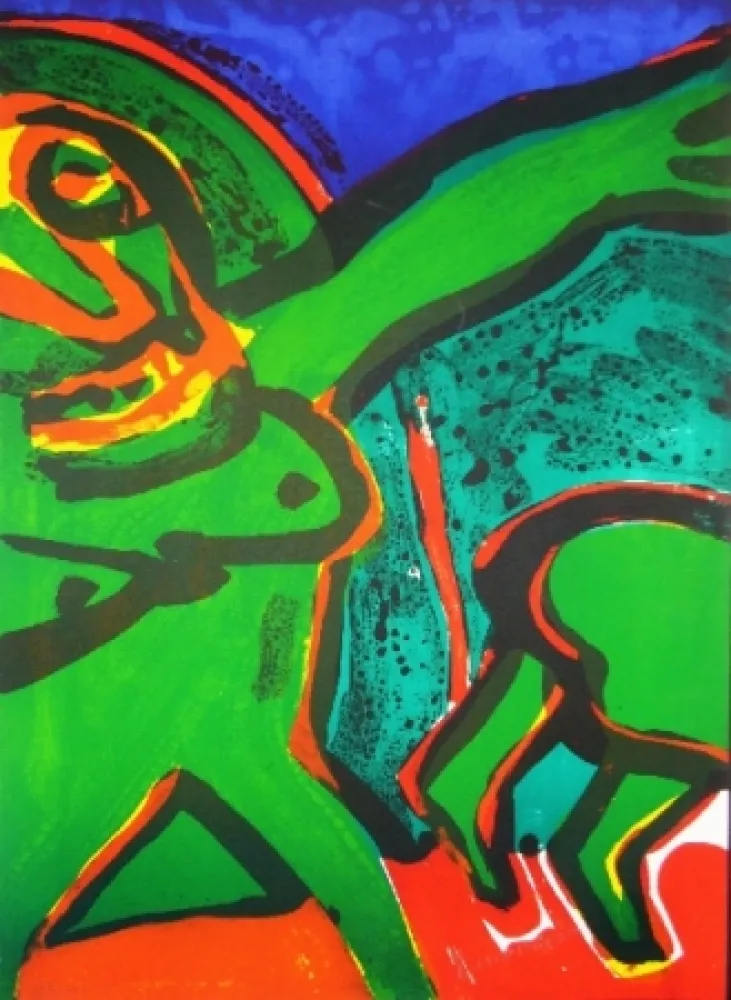 Lithograph Lindstrom - Composition