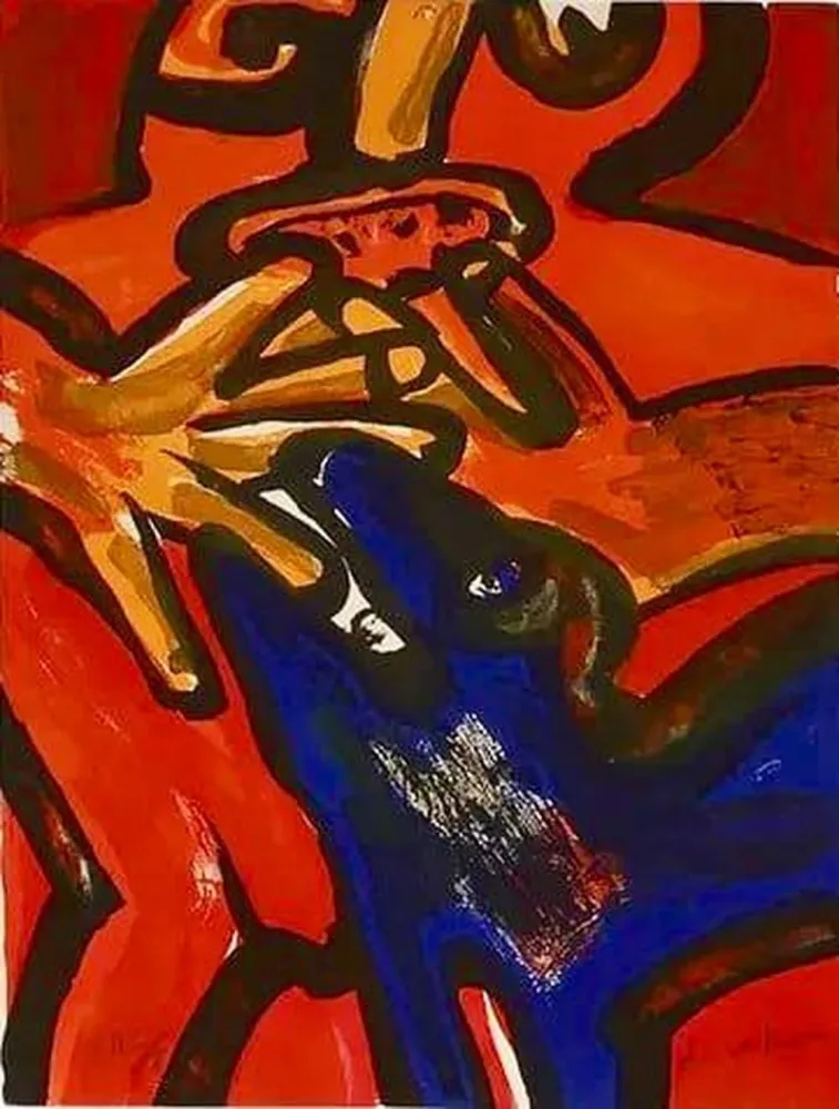 Lithograph Lindstrom - Contemplation - E.A. II/X