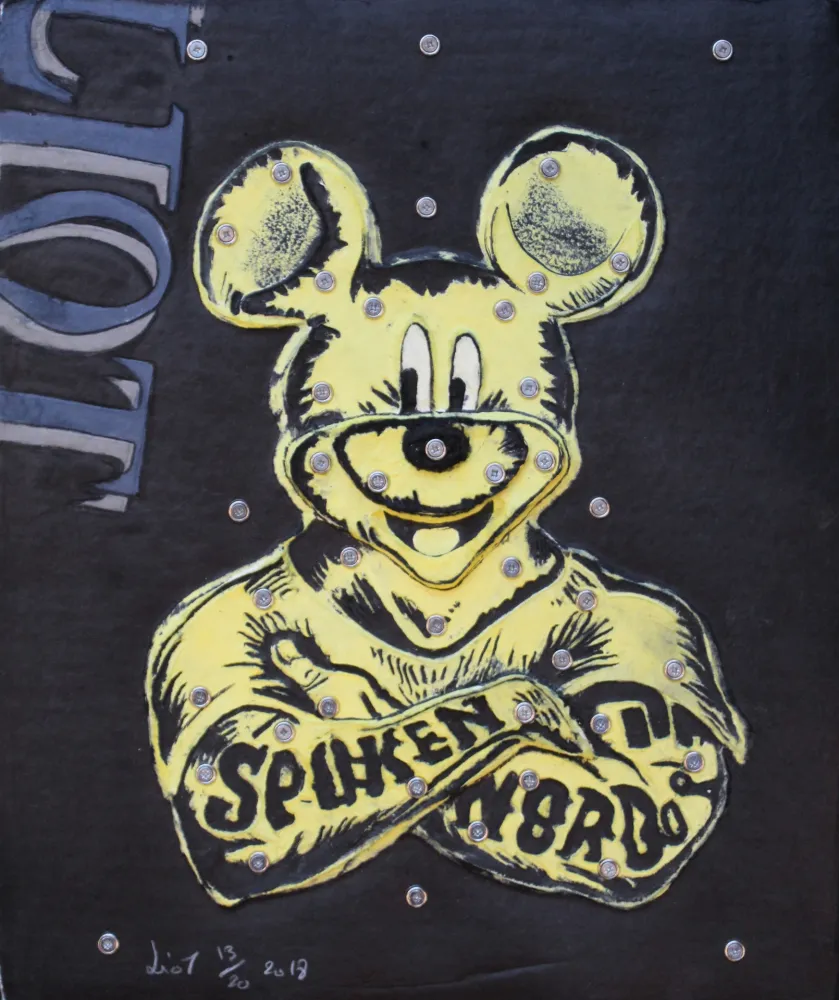 Etching Liot - MICKEY (JAUNE)