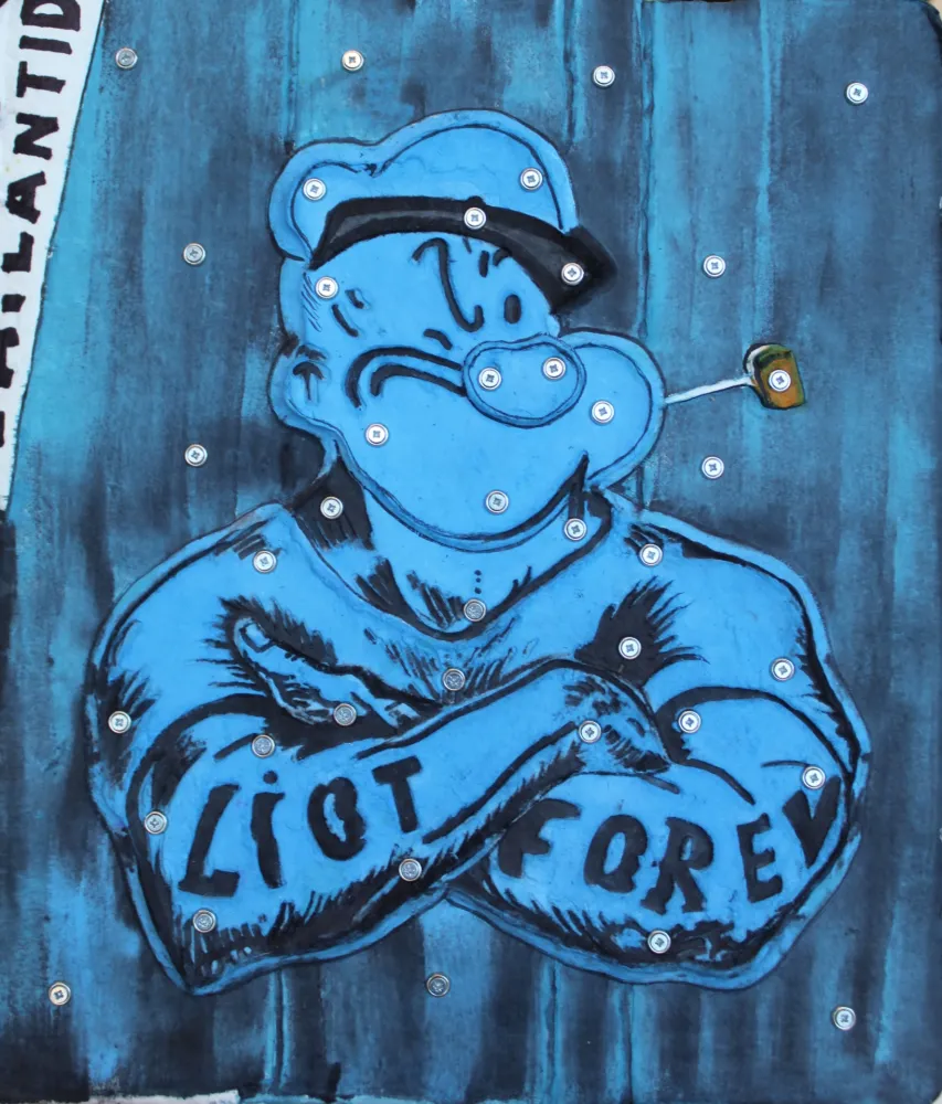 Etching Liot - POPEYE (BLEU)