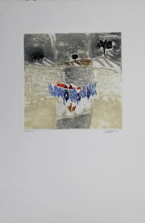 Etching And Aquatint Louttre - Le pré aux dames