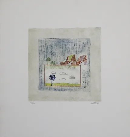 Etching And Aquatint Louttre - Pour aller loin, il faut...  / To Go Far, You Must...