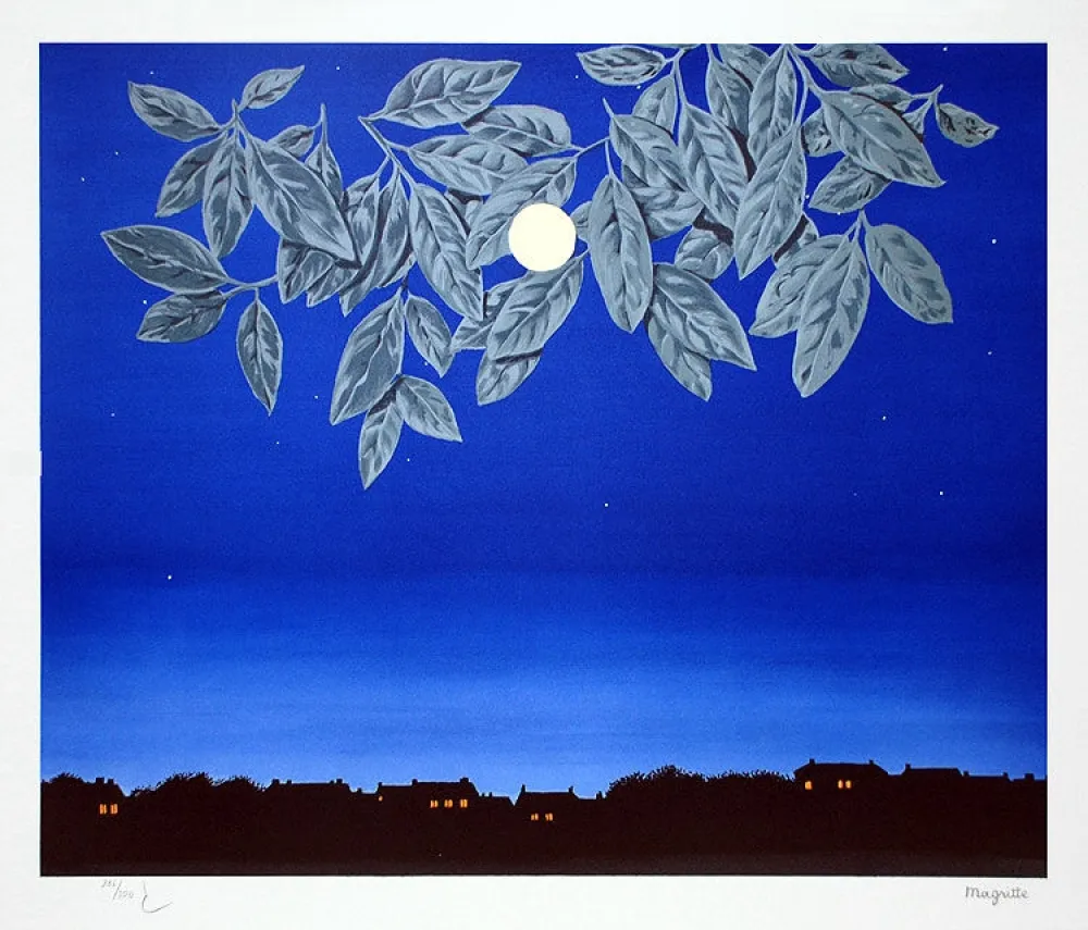 Lithograph Magritte - La Page Blanche