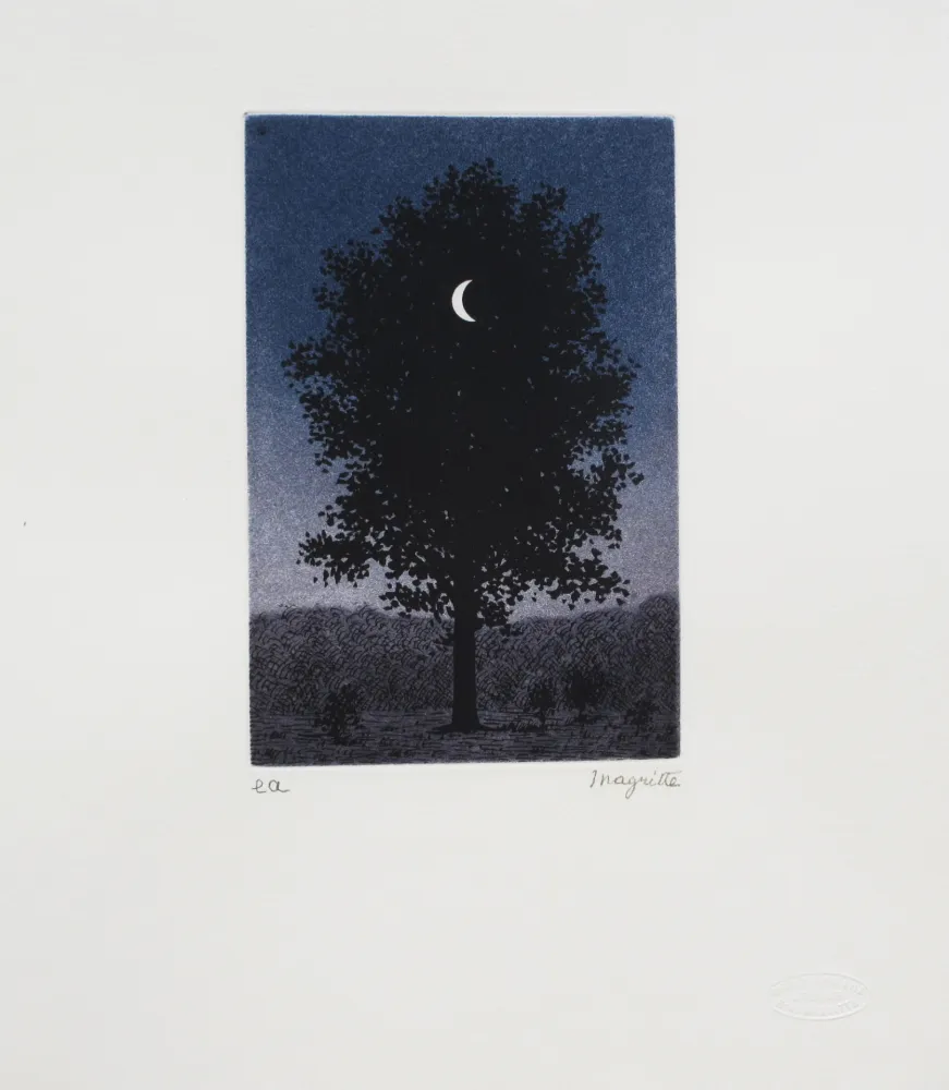Etching And Aquatint Magritte - Le 16 septembre