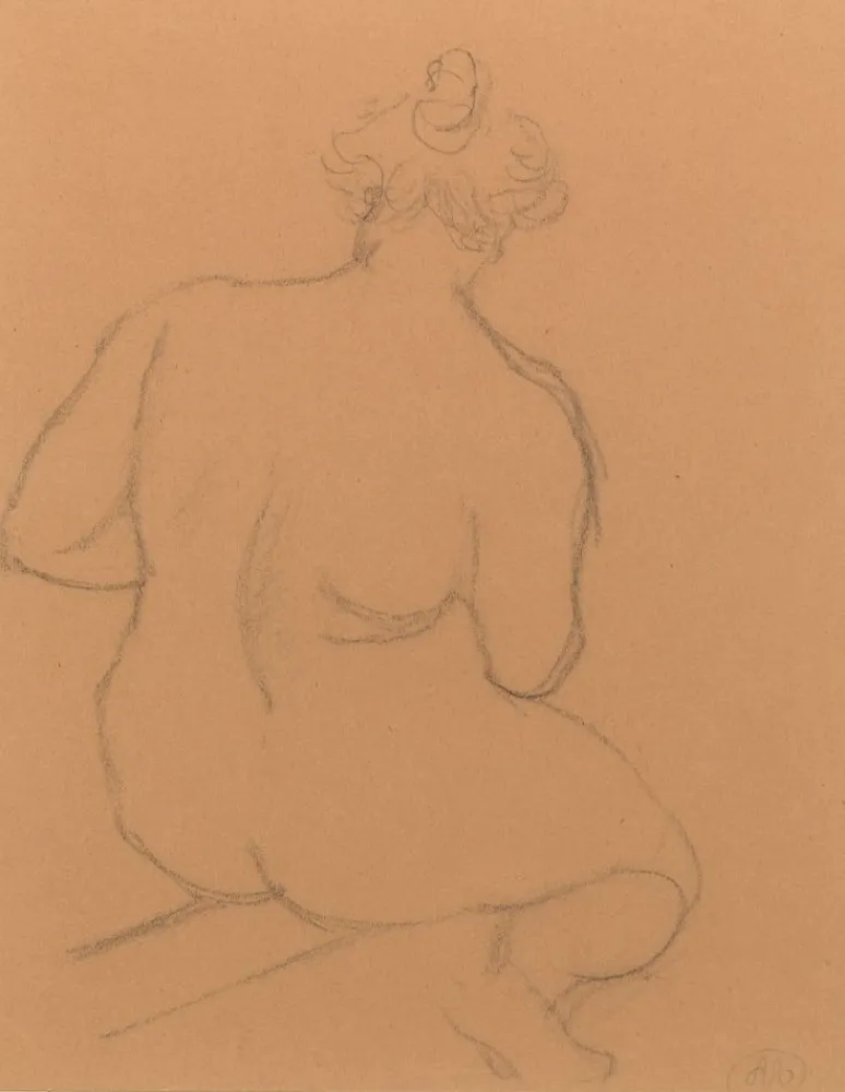 No Technical Maillol - Femme nue de dos, accroupie