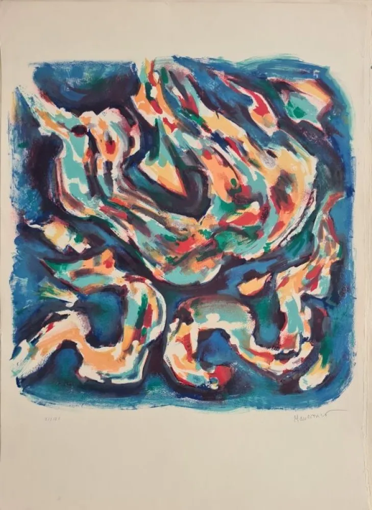 Lithograph Manessier - Laudes 