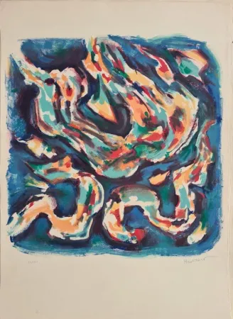 Lithograph Manessier - Laudes 