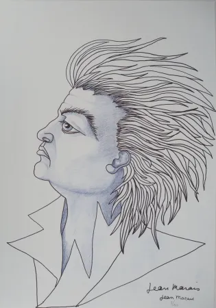 Lithograph Marais  - Autoportrait 