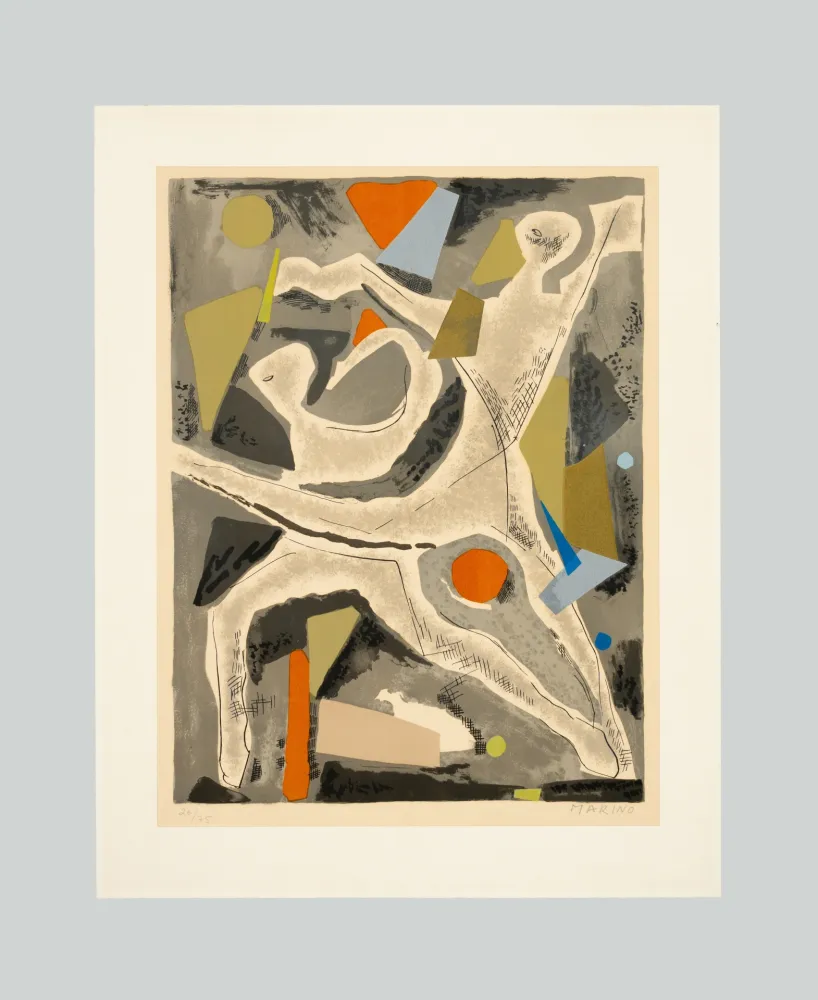 Lithograph Marini - Personnages du Sacre du Printemps VI