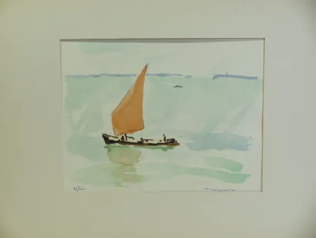 Lithograph Marquet - Dix estampes originales. 1947. 