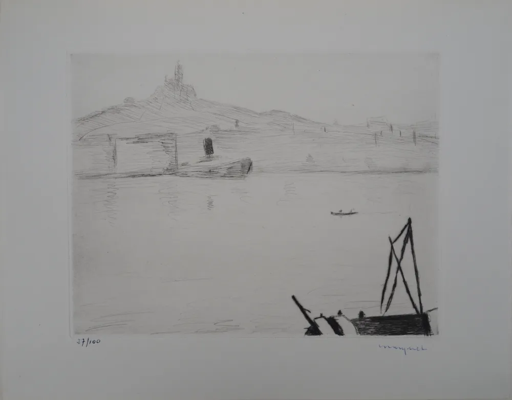 Drypoint Marquet - Marseille