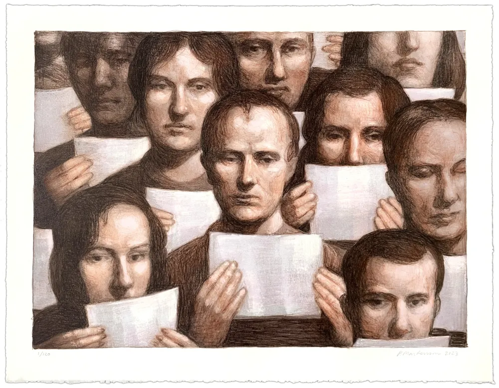 Lithograph Martensen - Statement