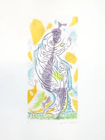 Engraving Masson - Charmeuses de papillons 