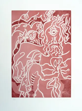 Engraving Masson - Cyclope