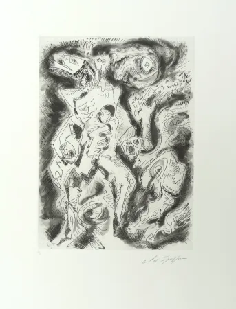 Engraving Masson - Démon